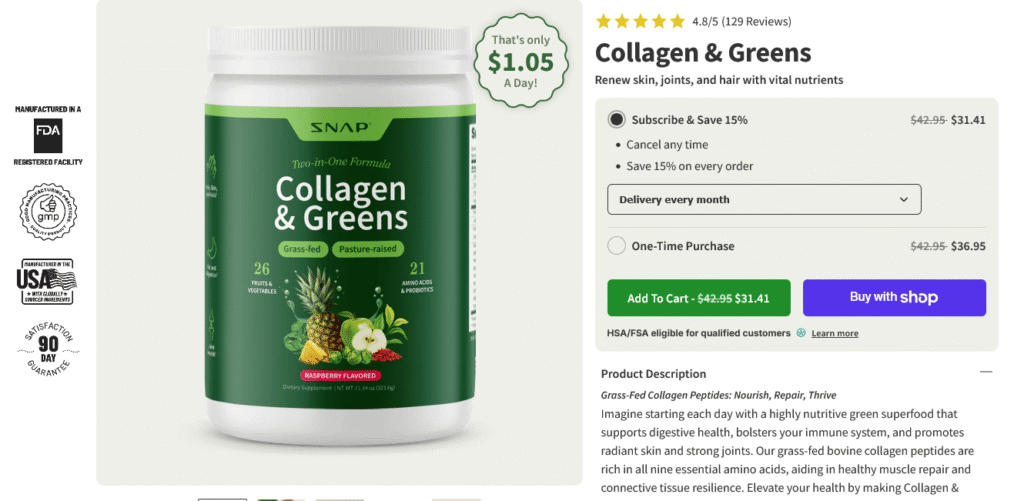 Screenshot 2025-09-17 at 15-04-54 Collagen & Greens – Snap Supplements
